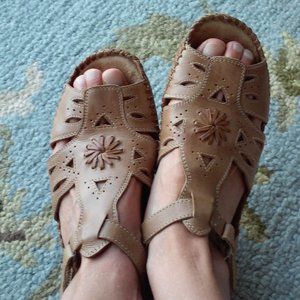 Pikolinos Puerto Vallarta tan Leather Sandals 8.5